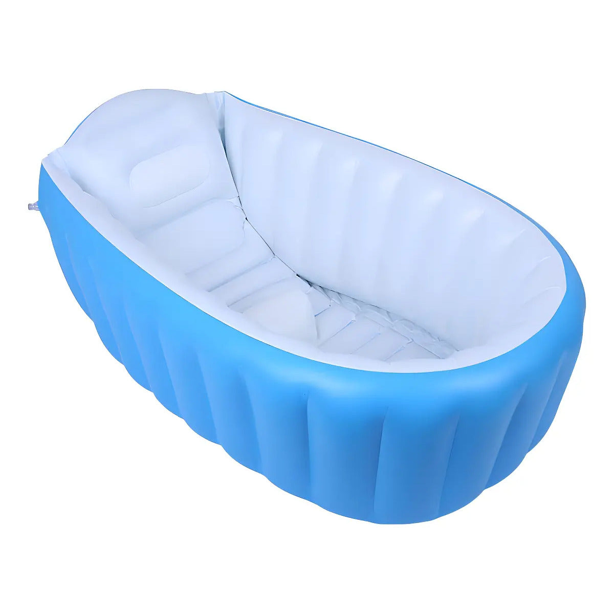 Bañera inflable Intime para bebé en color azul y blanco