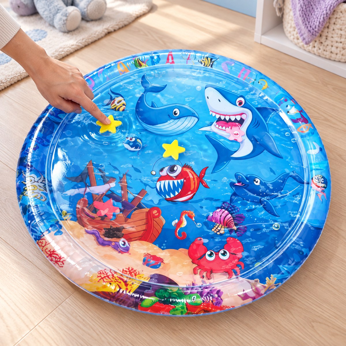 Tapete de agua inflable para bebé