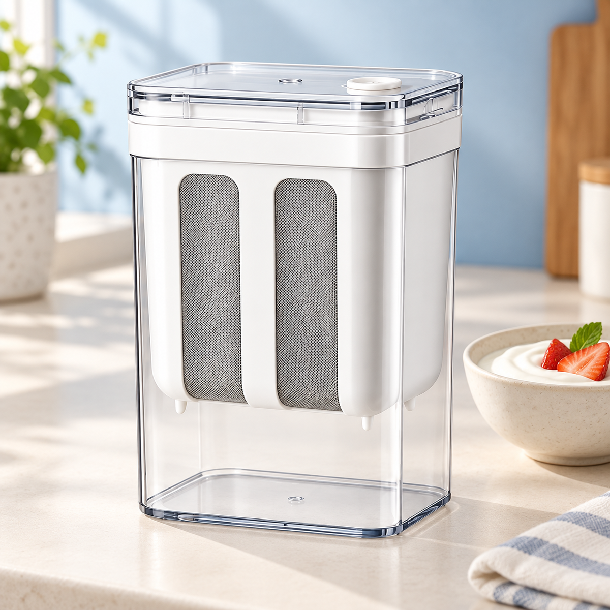 Filtro de yogurt · Más cremoso en casa