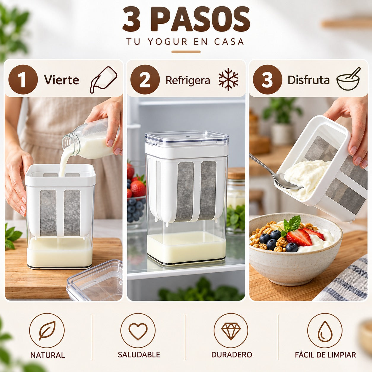 Cómo preparar y filtrar tu yogurt