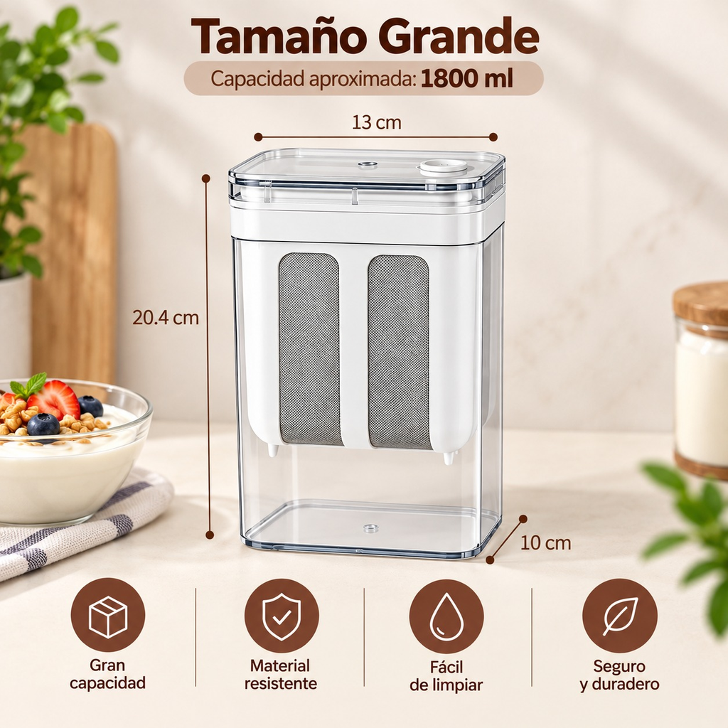 Filtro de yogurt · Más cremoso en casa