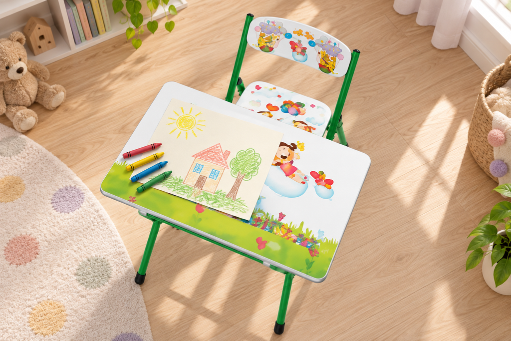 Escritorio infantil plegable con silla | Rincón Nube